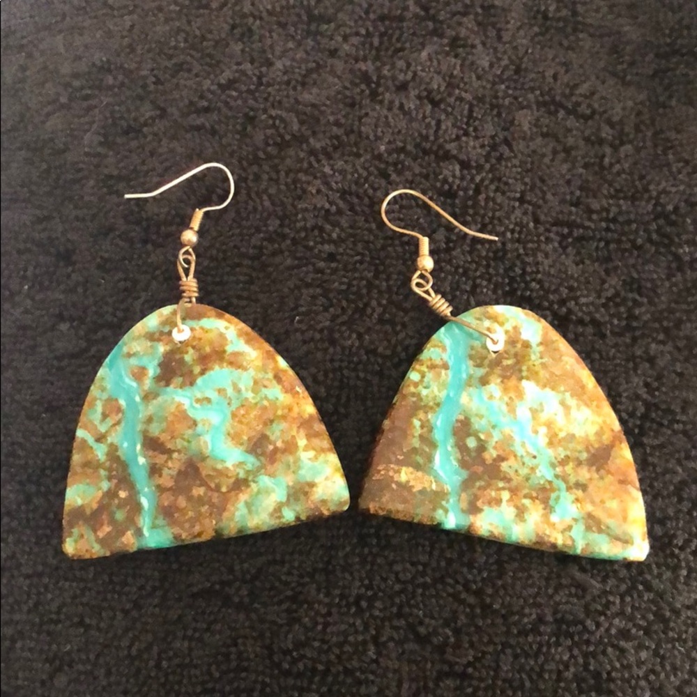 Turquoise earrings - Picture 3 of 3
